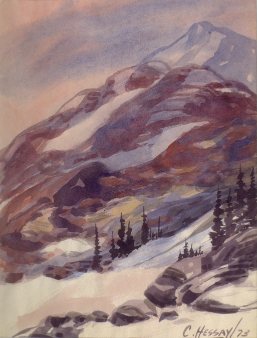 Carle Hessay 1973 Mountain Landscape #1