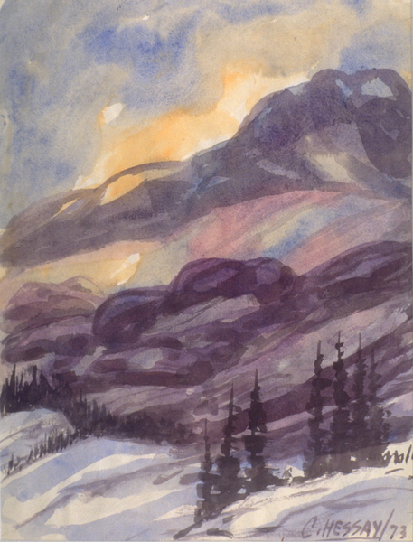 Carle Hessay 1973 Mountain Landscape #3