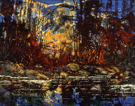 Carle Hessay 1961 Near Hope BC (Transformed Forest and River)